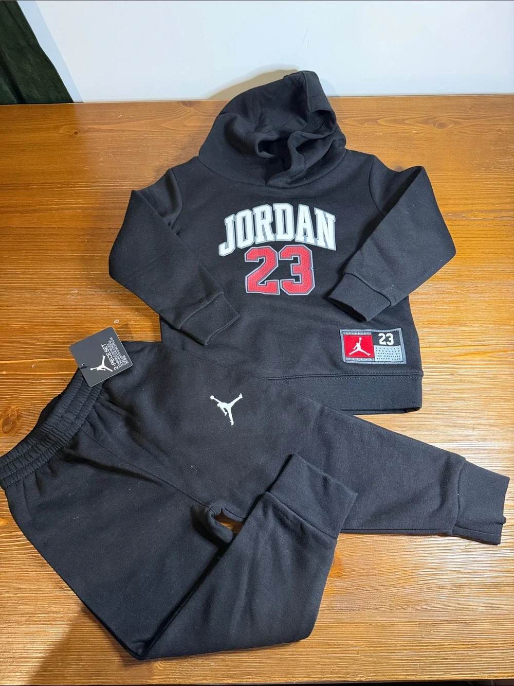 Jordan 23 Fleece Hoodie Toddler Boys' Black Set 24M Brand New!